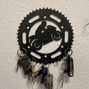 Motorrad Schlüsselbrett Nahaufnahme der Haken