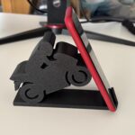 Motorrad Handyhalter linke Seite Handy in der Halterung