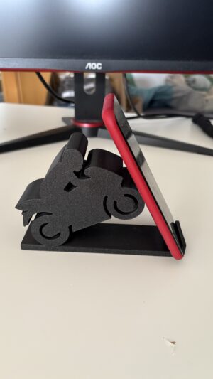 Motorrad Handyhalter linke Seite Handy in der Halterung