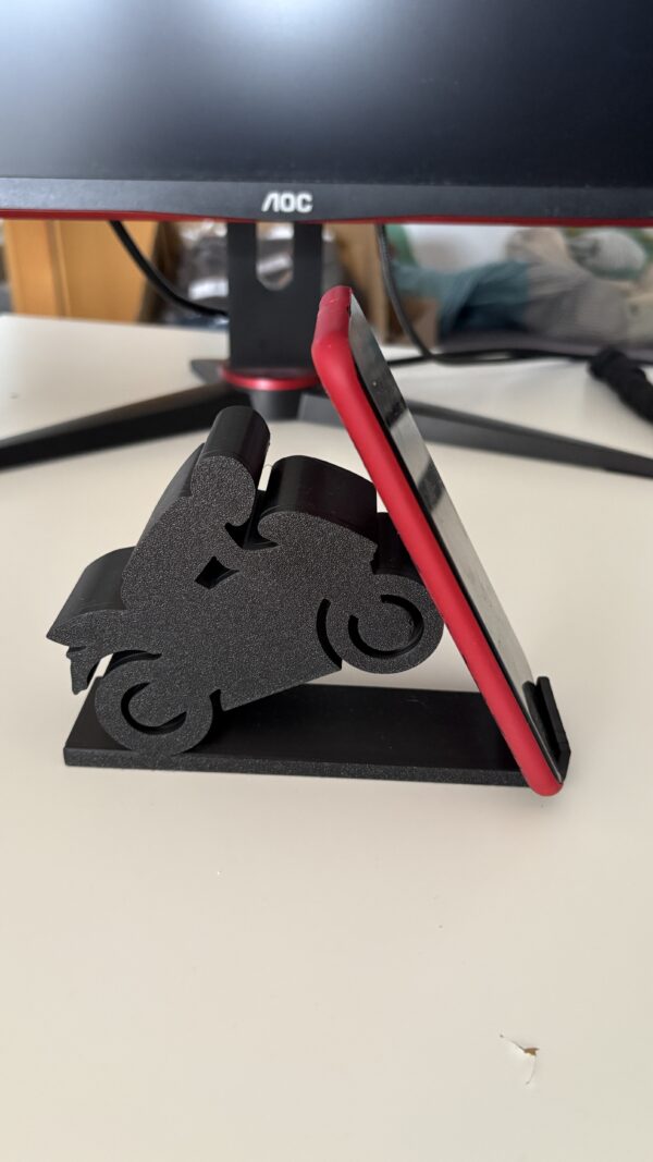 Motorrad Handyhalter linke Seite Handy in der Halterung