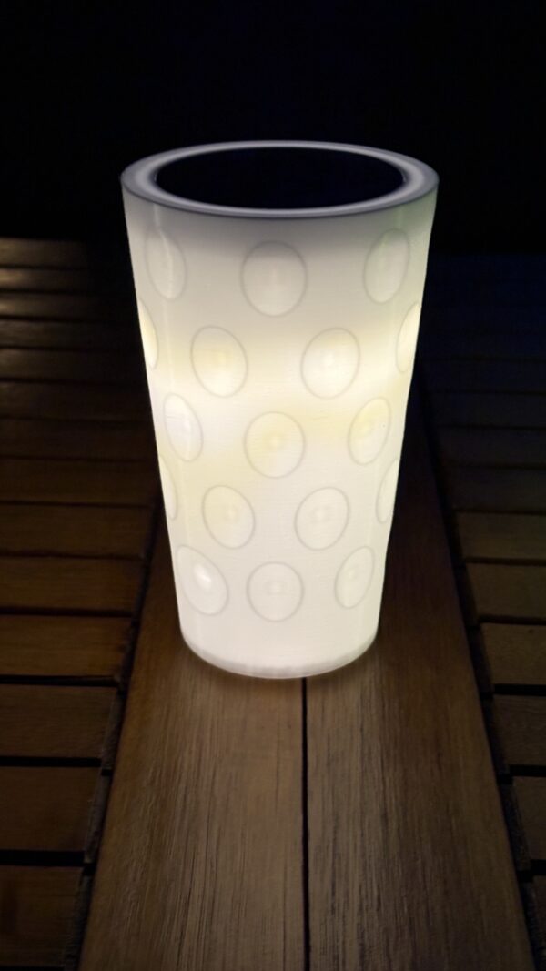 Solarlampe im Dubbeglas-Design