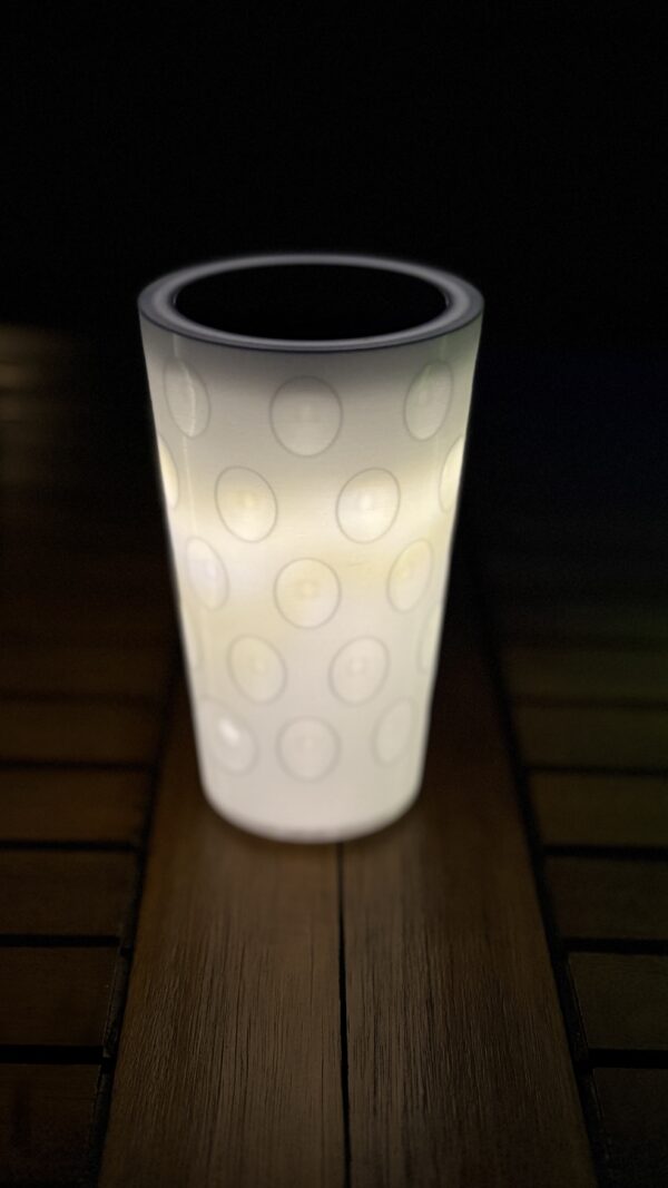 Solarlampe im Dubbeglas-Design