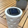 Solarlampe im Dubbeglas-Design