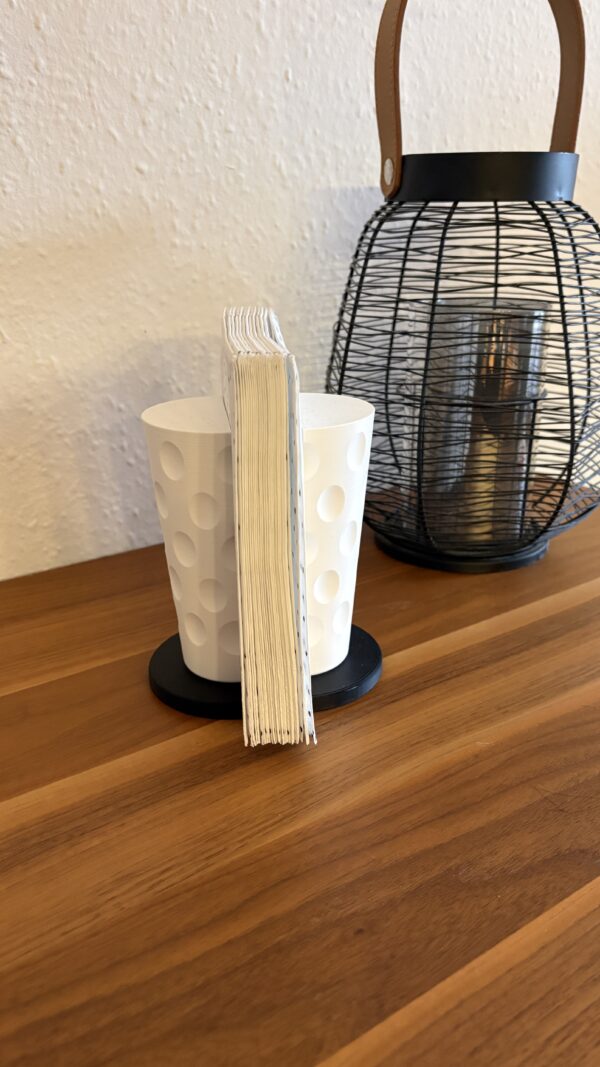 Dubbeglas Serviettenhalter 3D Druck Pfälzer Tischdeko seitlich