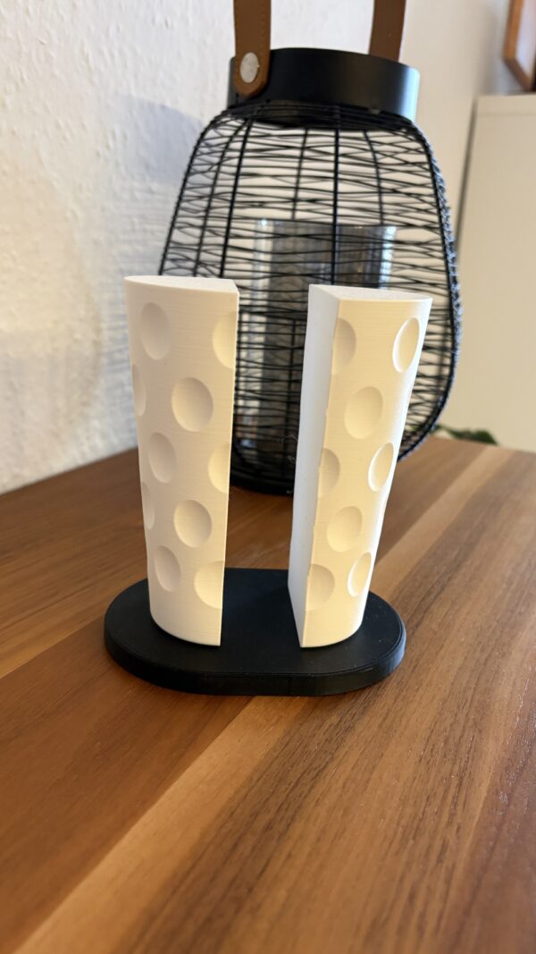 Dubbeglas Serviettenhalter Nahaufnahme Dubbe-Muster