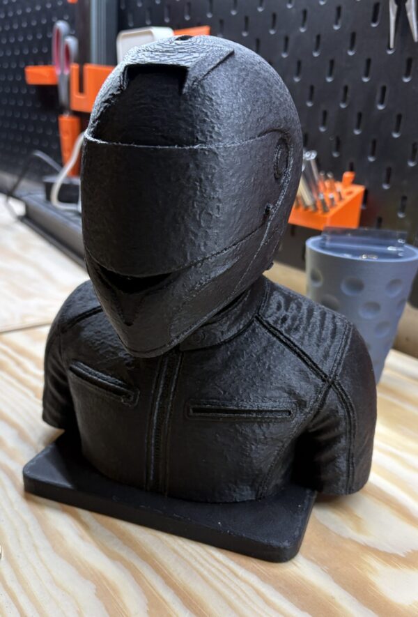 Motorrad Spardose „Biker Büste“ Motorrad Spardose Biker Büste mit Integralhelm und Lederjacke, schwarz